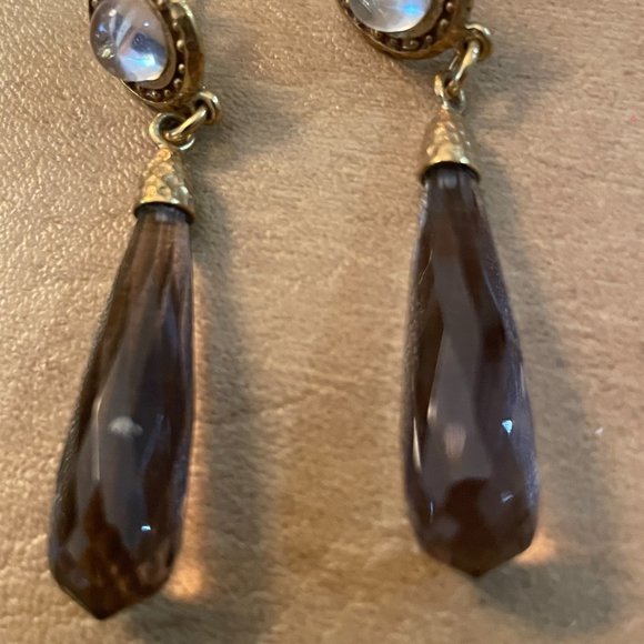 B Italy Smokey Quartz Earrings - Picture 4 of 12